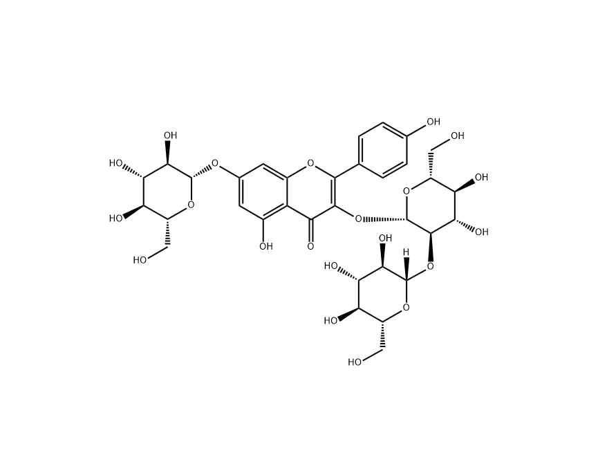山柰酚-3-O-槐二糖-7-O-葡萄糖苷|55136-76-0